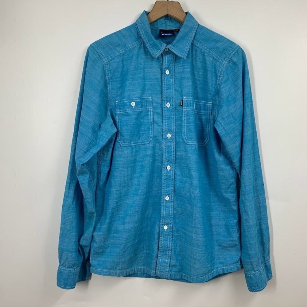 Kavu Women's Rusty Cotton Button up Long Sleeve Casual Shirt‎ Size S